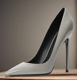 New Minimalist Women's Single Shoes, Plus Size Professional Pointed High Heels, Silver Black and White Mirror Summer Work Shoes