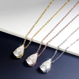 EWYA Pear Cut 1/1.5/3/4/5CT D Color Moissanite Pendant Necklace for Women Men 925 Silver Waterdrop Solitaire Diamond Neck Chain