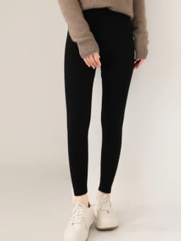 Women 100% Merino Wool Knitted Leggings Autumn Winter Soild High Waisted Wool Pants Comfort Small Leg Pants Versatile Thick Warm