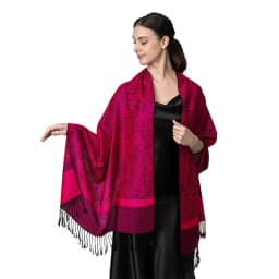 [T003] 1pc Bohemian Fashion Paisley Jacquard Pashmina Scarf Tassel Ladies Hijab Shawl Wrap Winter Suitable For Daily Wear