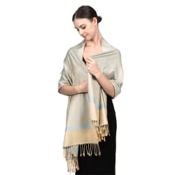 [T003] 1pc Bohemian Fashion Paisley Jacquard Pashmina Scarf Tassel Ladies Hijab Shawl Wrap Winter Suitable For Daily Wear