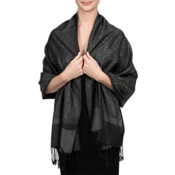 [T003] 1pc Bohemian Fashion Paisley Jacquard Pashmina Scarf Tassel Ladies Hijab Shawl Wrap Winter Suitable For Daily Wear
