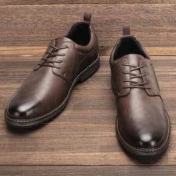 Men Casual Shoes Fashion Brand Comfortable 2025 Leather Shoes#KD826