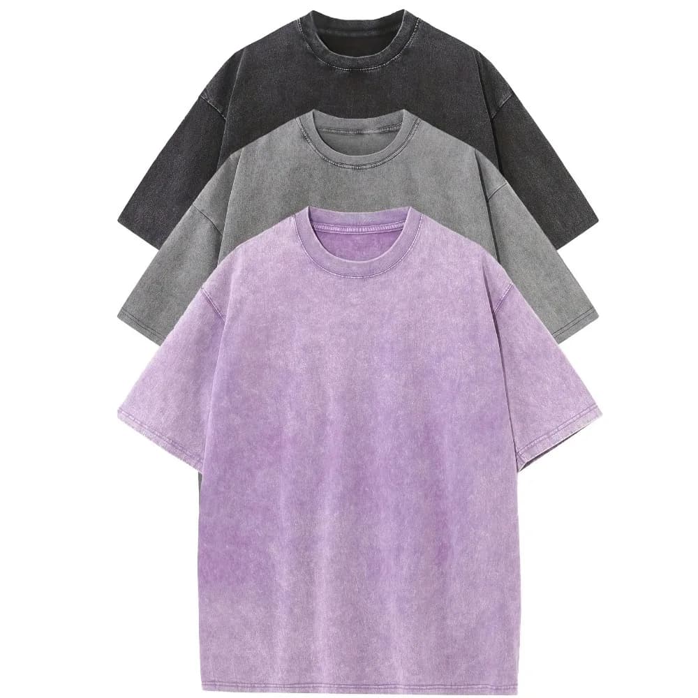 3pcs Men's 100% Cotton Loose-Fit T-Shirts in Solid Colors Casual Short Sleeve Crew Neck Ideal for Summer Outdoor