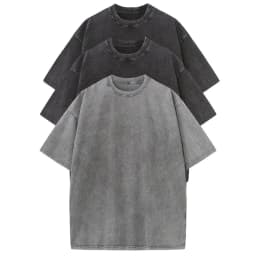 3pcs Men's 100% Cotton Loose-Fit T-Shirts in Solid Colors Casual Short Sleeve Crew Neck Ideal for Summer Outdoor