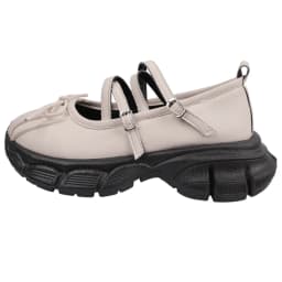 Designer Chunky Women Mary Jane Shoes Autumn Fashion Shallow Butterfly-knot Platform Flat Shoes Ladies Casual Outdoor Shoes