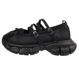 Designer Chunky Women Mary Jane Shoes Autumn Fashion Shallow Butterfly-knot Platform Flat Shoes Ladies Casual Outdoor Shoes