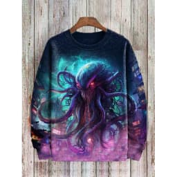 3D Printed Colorful Mushroom Hoodie For Men Women Mysterious Moth Graphic Sweatshirts Fashion Long Sleeves O-Neck Loose Hoodies