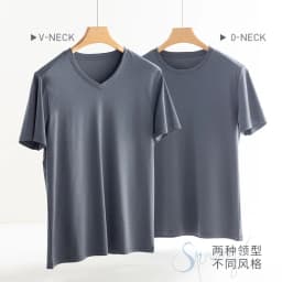 Men's High-end Fabric Silk Mercerized Cotton T-shirt Crew Neck Luxury Tee Short Sleeve Silky Feeling Summer Wear Vacation V-neck