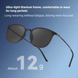 CAPONI Oval Men's Sunglasses Photochromic Polarized Sun Glasses For Men Protect UV Ray Super Light Small Size Eye Glasses BS520