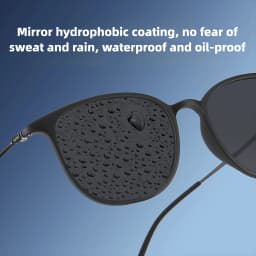 CAPONI Oval Men's Sunglasses Photochromic Polarized Sun Glasses For Men Protect UV Ray Super Light Small Size Eye Glasses BS520