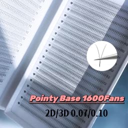 1920fans 40Lines Premade Volume Fans 2D/3D 0.07 0.10 Pointy Base Sharp Narrow Middle Stem Faux Mink Extension Eyelashes Supplier