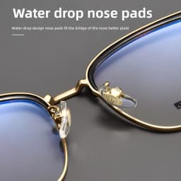 CLLOIO Ultralight Vintage Titanium Reading Glasses Anti Blue Light Eyebrow Frame Myopia Glasses Progressive Prescription Eyewear