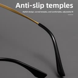 CLLOIO Ultralight Vintage Titanium Reading Glasses Anti Blue Light Eyebrow Frame Myopia Glasses Progressive Prescription Eyewear