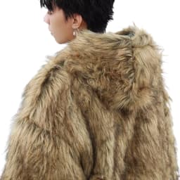 Winter New Fashion American Men's Solid Fur-lined Warm Outwear Casual Loose Daily Thicken Faux Leather Coats Male Clothes