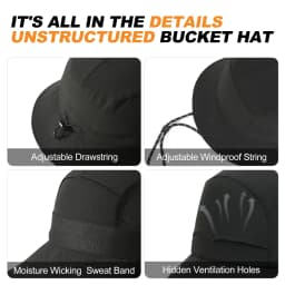 VOBOOM Women Unstructured Sun Protection Breathable Bucket Hat Lightweight Outdoor Cap Packable Spring Summer Beach Travel Hat