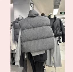 2025 Korea Chic Streetwear Personalized Vest Short Parkas Casual Elegant Coat Advanced High Street Moda All-match Women Jacket