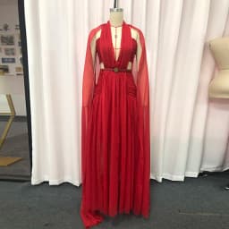 TWOTWINSTYLE Slimming Hollow Out Spliced Ribbons Temperament Dress for Women V Neck Sleeveless High Waist Dresses Female Fashion