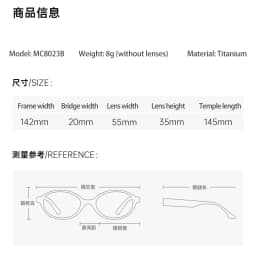 Designer Pure Titanium Oval Frames Ultra Light Frameless Optical Blue Light Prescription Glasses Myopia Hyperopia For Women