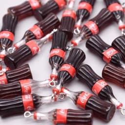 100Pcs Cute 3D Drink Bottle Resin Charms Pendant Handmade Accessories for Jewelry Making DIY Earrings Necklace Keychain Findings