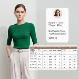 Amii Women's Sweater 2026 Autumn New Cotton Versatile Crew Neck Women's Knitted Sweater Slim Three-Quarter Sleeve Top 12641132