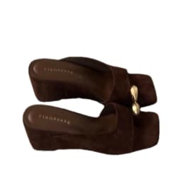 Wedges Sandals Women High Heels Clip Toe Shoes Square Toe Slippers Summer 2026 Designer New Flip Flops Fashion Pumps Lady Slides