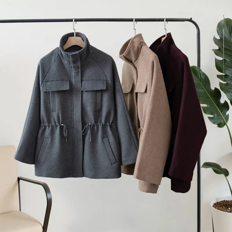 Women Fashion Woolen Jacket