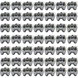 50PCS Keychain for Boys Men Gamepad Keyring Joystick Game Controller Key Accessories fit Handbag Key Pendant Friends Key Gifts
