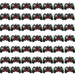 50PCS Keychain for Boys Men Gamepad Keyring Joystick Game Controller Key Accessories fit Handbag Key Pendant Friends Key Gifts