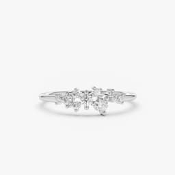 Lnngy 925 Sterling Silver Moissanite Ring Wedding Bands for Women Brilliant Lab Diamond Ring Bijoux Bague Fine Jewelry Gift