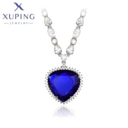Xuping Jewelry Hot Tredny Romantic Heart Shape Pendant Necklace With Synthetic Cubic Zirconia for Women Gift X000828615