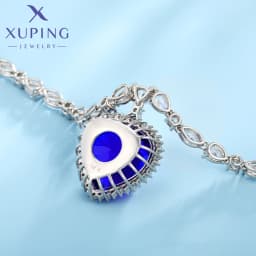 Xuping Jewelry Hot Tredny Romantic Heart Shape Pendant Necklace With Synthetic Cubic Zirconia for Women Gift X000828615