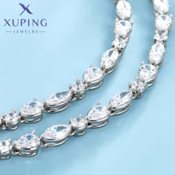 Xuping Jewelry Hot Tredny Romantic Heart Shape Pendant Necklace With Synthetic Cubic Zirconia for Women Gift X000828615