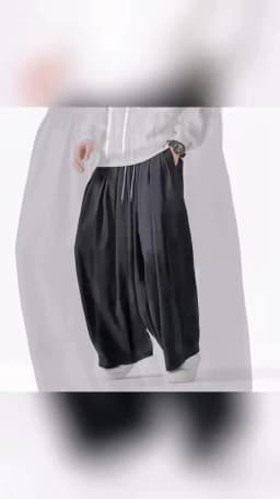 Oversized Men Wide Leg Pants Elastic Waist Joggers Trousers Male Casual Harem Pants Baggy Fashion Men Sweatpants Large Size 5XL