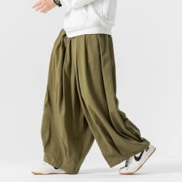 Oversized Men Wide Leg Pants Elastic Waist Joggers Trousers Male Casual Harem Pants Baggy Fashion Men Sweatpants Large Size 5XL