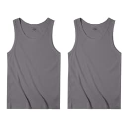Maden Casual Men's Sleeveless Tank Tops Heavyweight Solid Color Ribbed Vest for Summer Slim Fit Sports Fitness Training T-shirt
