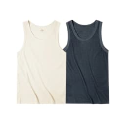 Maden Casual Men's Sleeveless Tank Tops Heavyweight Solid Color Ribbed Vest for Summer Slim Fit Sports Fitness Training T-shirt