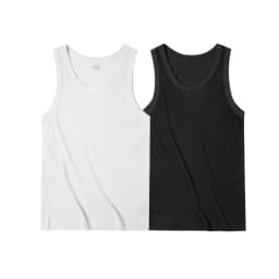 Maden Casual Men's Sleeveless Tank Tops Heavyweight Solid Color Ribbed Vest for Summer Slim Fit Sports Fitness Training T-shirt