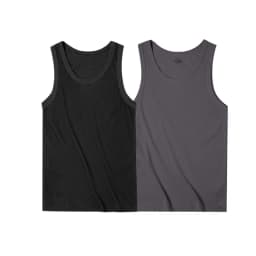 Maden Casual Men's Sleeveless Tank Tops Heavyweight Solid Color Ribbed Vest for Summer Slim Fit Sports Fitness Training T-shirt