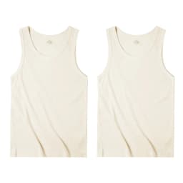 Maden Casual Men's Sleeveless Tank Tops Heavyweight Solid Color Ribbed Vest for Summer Slim Fit Sports Fitness Training T-shirt