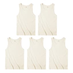 Maden Casual Men's Sleeveless Tank Tops Heavyweight Solid Color Ribbed Vest for Summer Slim Fit Sports Fitness Training T-shirt