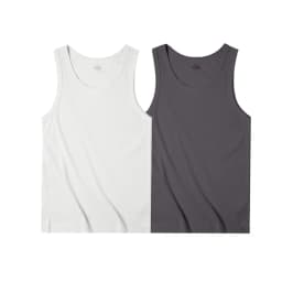 Maden Casual Men's Sleeveless Tank Tops Heavyweight Solid Color Ribbed Vest for Summer Slim Fit Sports Fitness Training T-shirt