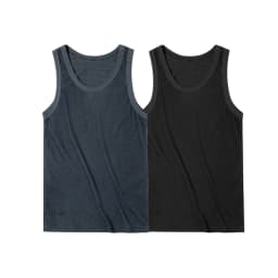 Maden Casual Men's Sleeveless Tank Tops Heavyweight Solid Color Ribbed Vest for Summer Slim Fit Sports Fitness Training T-shirt