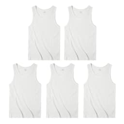 Maden Casual Men's Sleeveless Tank Tops Heavyweight Solid Color Ribbed Vest for Summer Slim Fit Sports Fitness Training T-shirt