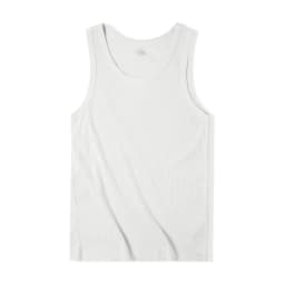 Maden Casual Men's Sleeveless Tank Tops Heavyweight Solid Color Ribbed Vest for Summer Slim Fit Sports Fitness Training T-shirt