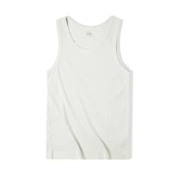 Maden Casual Men's Sleeveless Tank Tops Heavyweight Solid Color Ribbed Vest for Summer Slim Fit Sports Fitness Training T-shirt