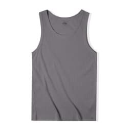 Maden Casual Men's Sleeveless Tank Tops Heavyweight Solid Color Ribbed Vest for Summer Slim Fit Sports Fitness Training T-shirt