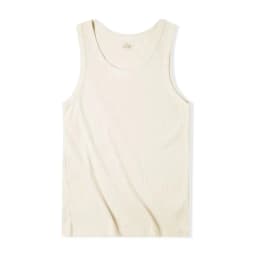Maden Casual Men's Sleeveless Tank Tops Heavyweight Solid Color Ribbed Vest for Summer Slim Fit Sports Fitness Training T-shirt