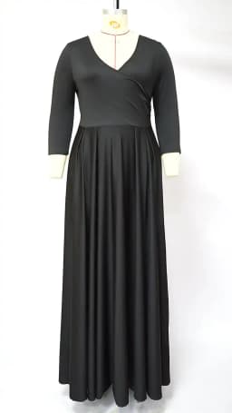 Wmstar Plus Size Party Dresses for Women Fall Clothes  V Neck Bandage Big Hem Elegant Party Maxi Dress Wholesale Dropshipping
