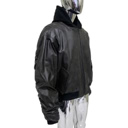 Mauroicardi Spring Oversized Vintage Black Faux Suede Leather Jacket Men Zipper Fake 2 Piece Luxury Designer Clothes Hoodie 2024